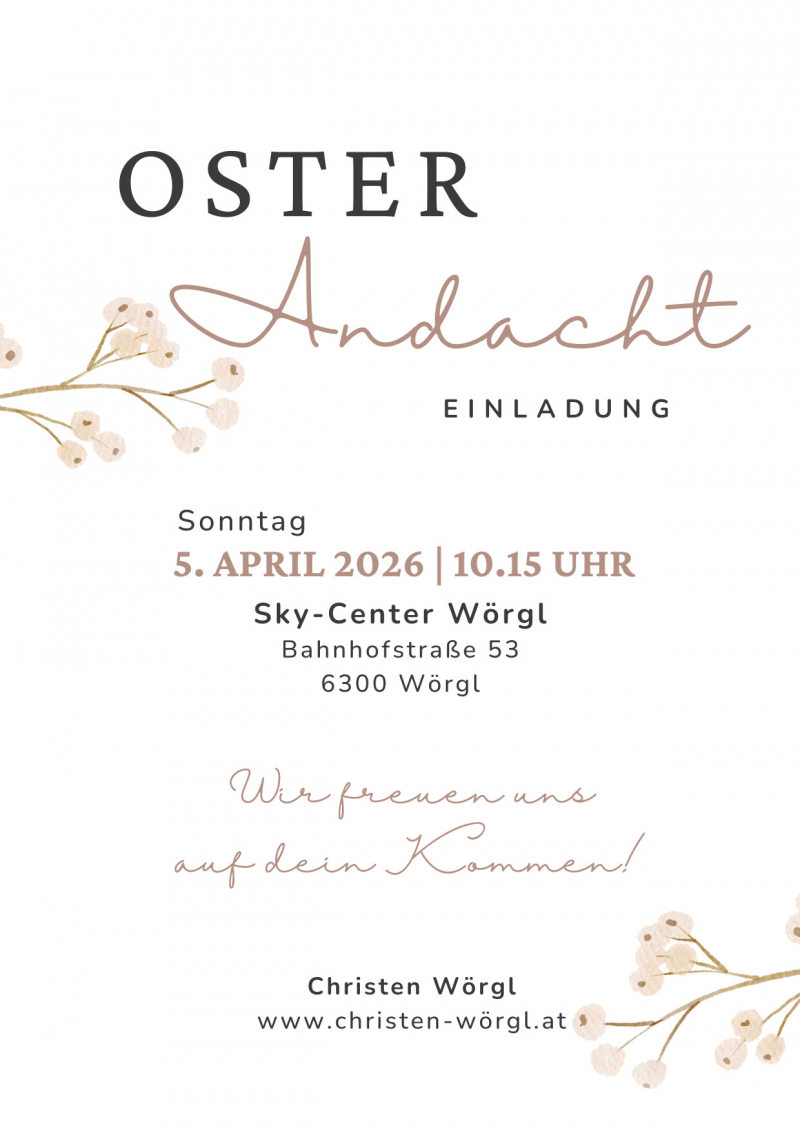 Einladung Osterandacht 2026