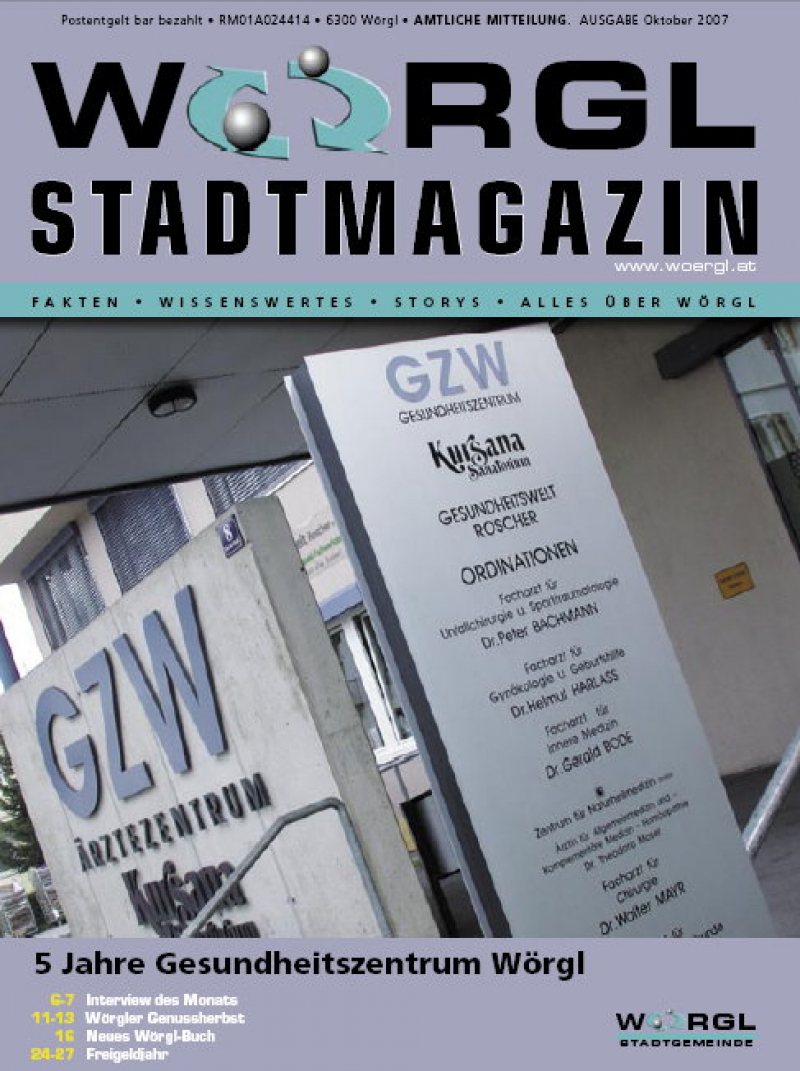 Wörgler Stadtmagazin Oktober 2007