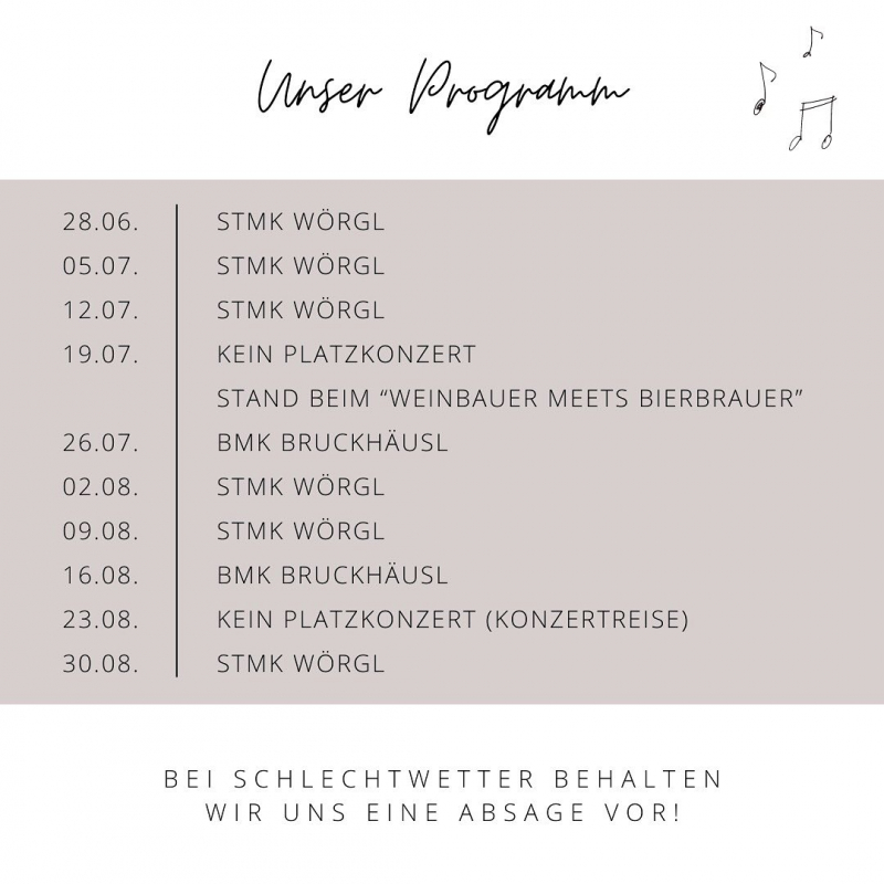 Platzkonzert - Bundesmusikkapelle Bruckhäusl Platzkonzert - Bundesmusikkapelle Bruckhäusl