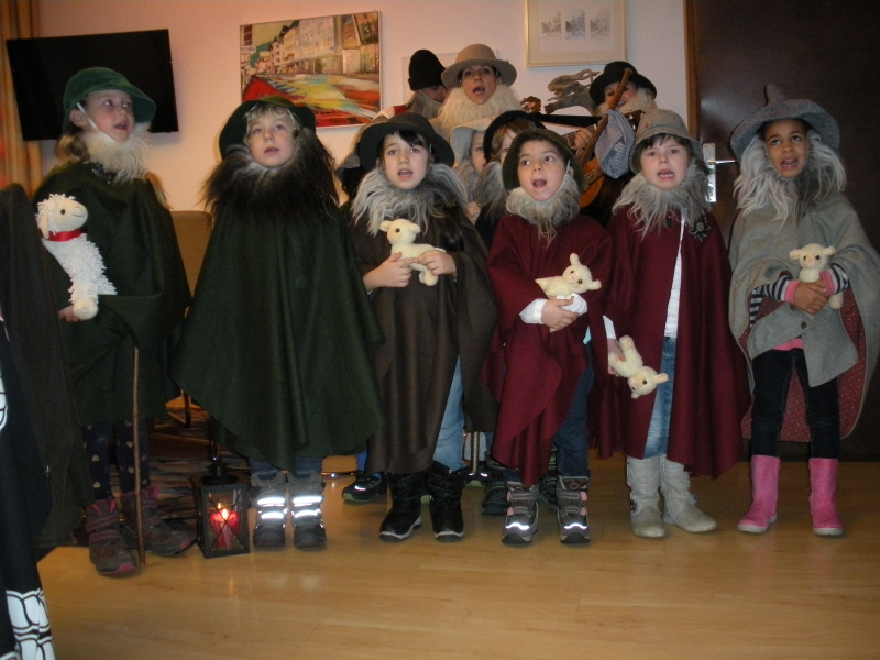 Anklöpfler des Pfarrkindergarten Wörgl