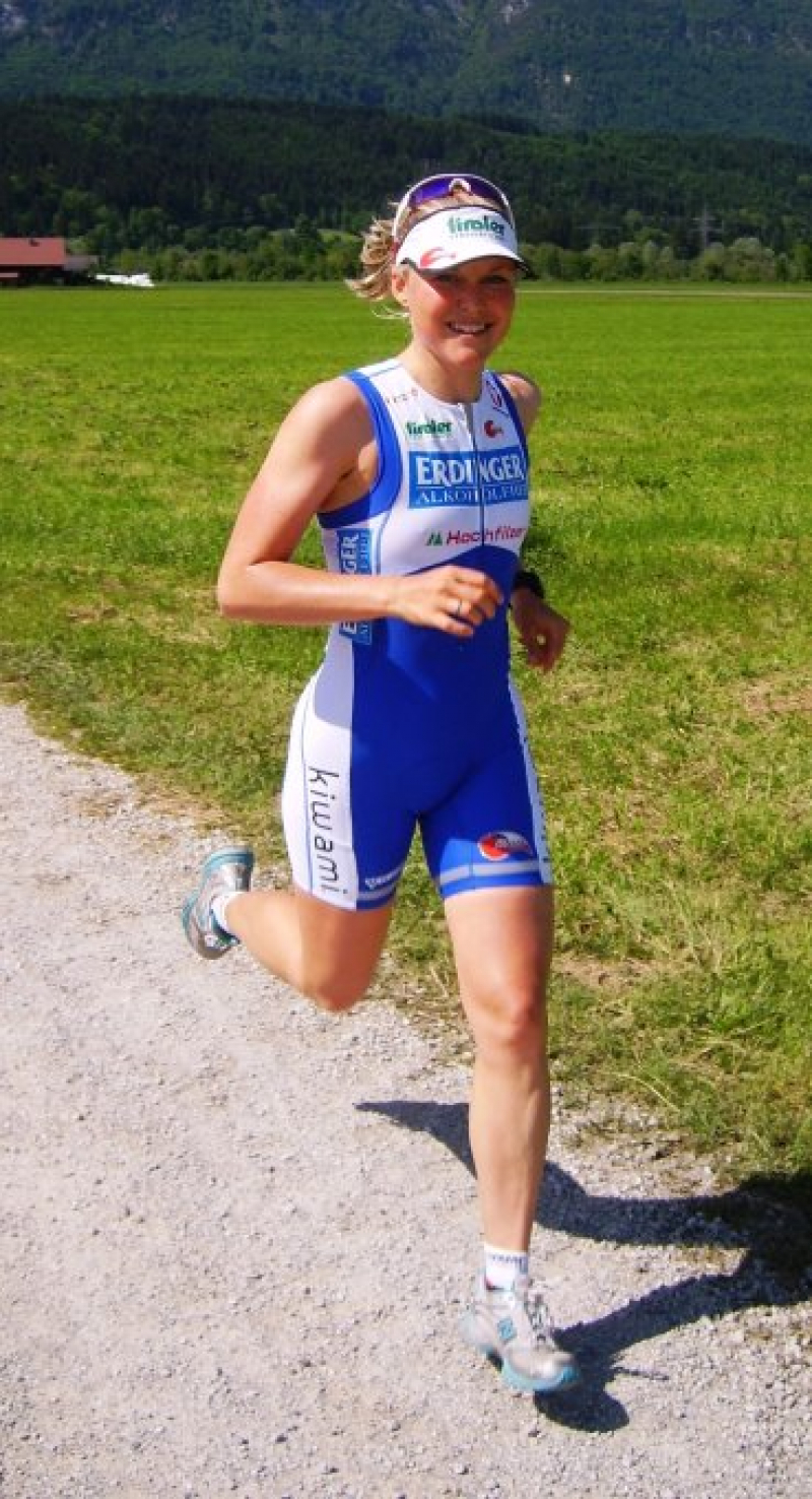 Eva Dollinger in vollem Lauf Eva Dollinger in vollem Lauf