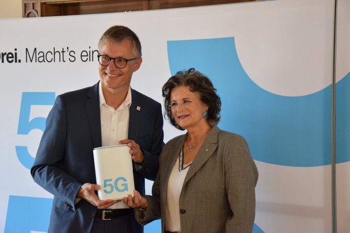 5G Vorreiter Wörgl: Drei stattet erste Stadt Österreichs vollständig mit 5G aus.