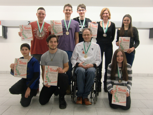 Foto d. platzierten Wörgler Teilnehmer