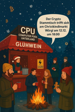 CryptoCircle-Stammtisch beim Christkindlmarkt in Wörgl