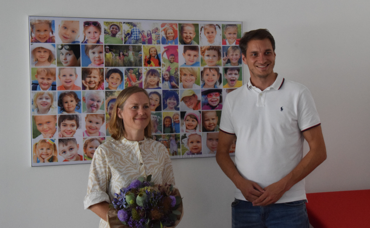 Dr. Kerstin Brockmann mit Bgm Michael Riedhart Dr. Kerstin Brockmann mit Bgm Michael Riedhart