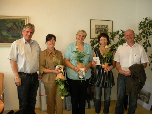 Foto: v.l. BMG Arno Abler, Perwein Angela, Böhm Andrea, Pumpfer Claudia, Persterer Hubert Foto: v.l. BMG Arno Abler, Perwein Angela, Böhm Andrea, Pumpfer Claudia, Persterer Hubert