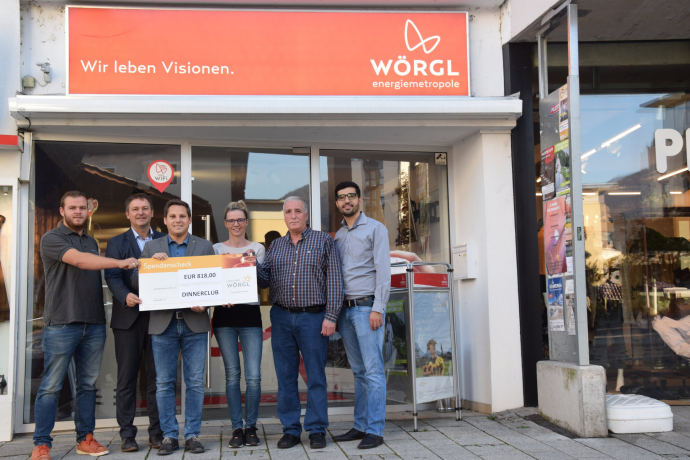 Dinner Club spendet an Licht für Wörgl