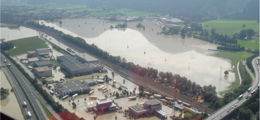 Erhöhte Pegelstände durch Schneeschmelze und Gewitter 