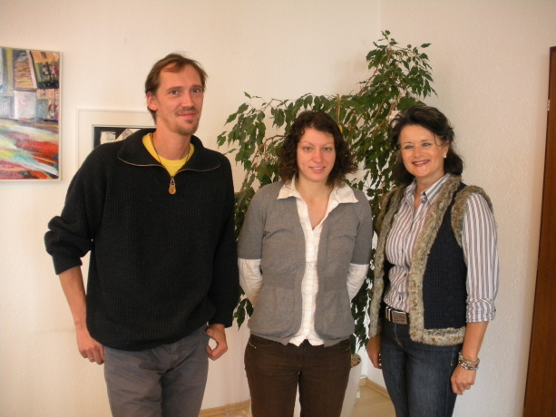 Klaus Ritzer, Helene Stanguennec, Bgm. Hedi Wechner Klaus Ritzer, Helene Stanguennec, Bgm. Hedi Wechner