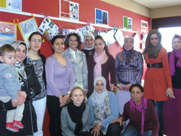 Fr. Bürgermeister Hedi Wechner zu Besuch im ABC Café.