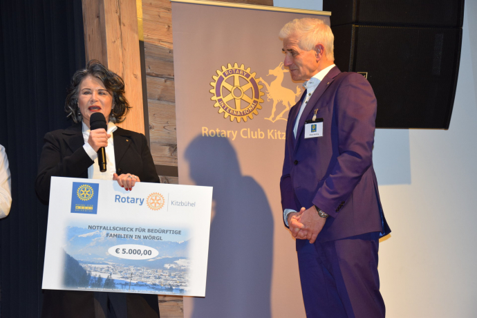 Großzügige Spende des Rotary Clubs Wörgl-Brixental
