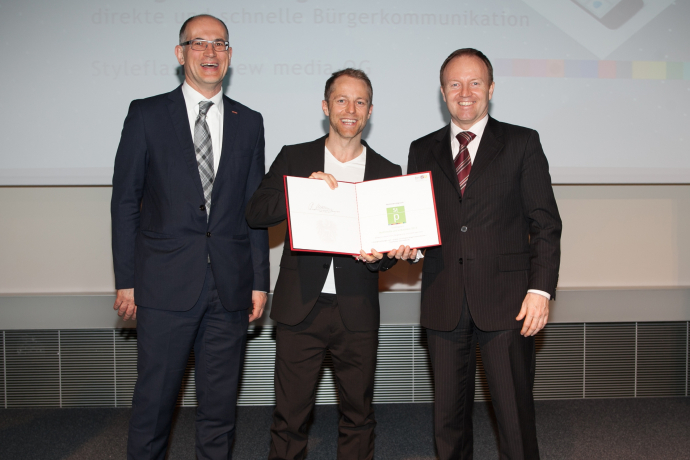 Preisübergabe an Markus Gwiggner Preisübergabe an Markus Gwiggner