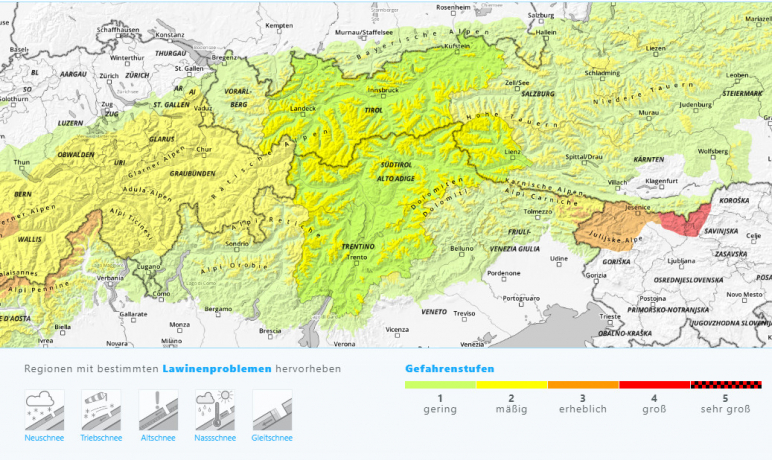 Lawinenwarnungen Lawinenwarnungen