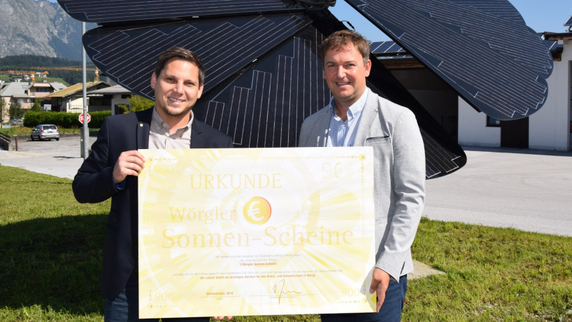 Licht für Wörgl: Empfänger der Sonnenscheine stehen fest