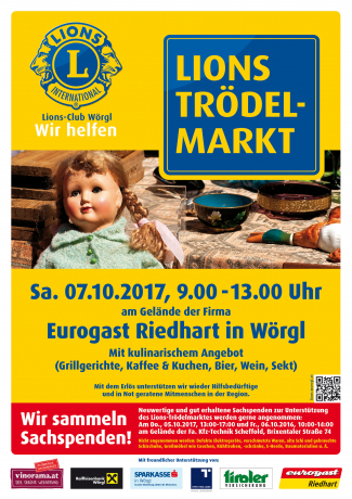 LIONS-Club Wörgl lädt zum Trödelmarkt LIONS-Club Wörgl lädt zum Trödelmarkt