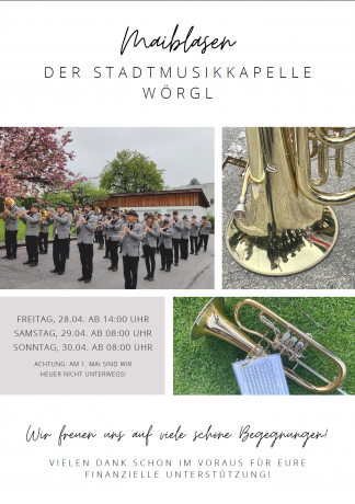 Maiblasen der Stadtmusikkapelle Wörgl