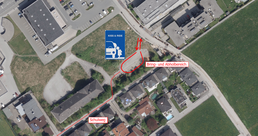 Neue Verkehrsregelung beim Pflichtschulzentrum Neue Verkehrsregelung beim Pflichtschulzentrum