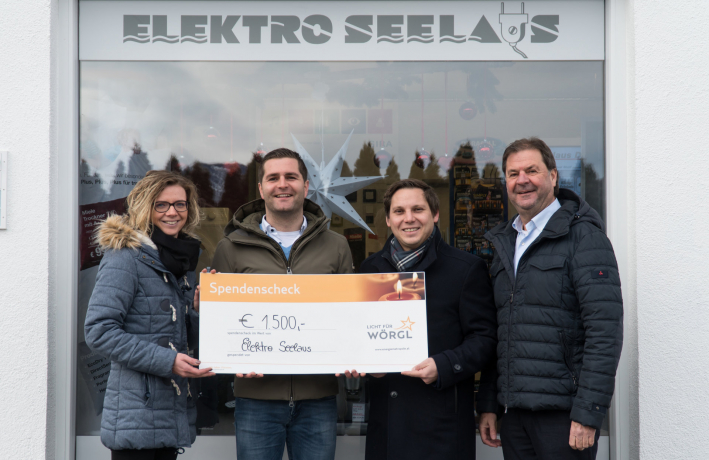 Nochmals 2000.- Euro für mehr Licht in Wörgl