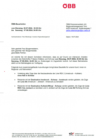 ÖBB-Bauarbeiten ÖBB-Bauarbeiten