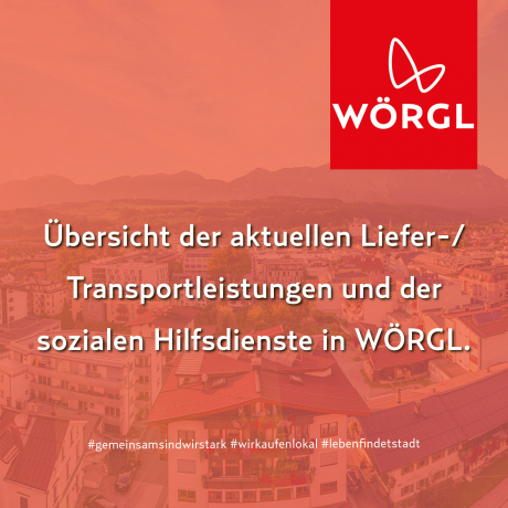 Online- und Lieferangebote des lokalen Einzelhandels in Wörgl