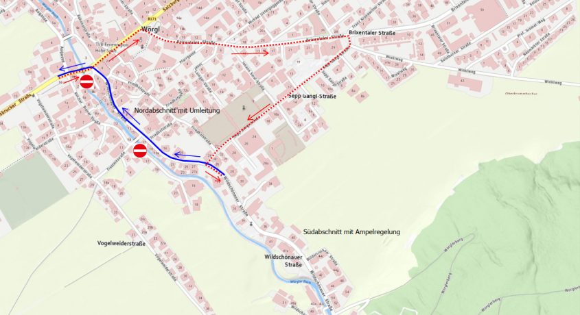 Sanierung der Wildschönauer Straße