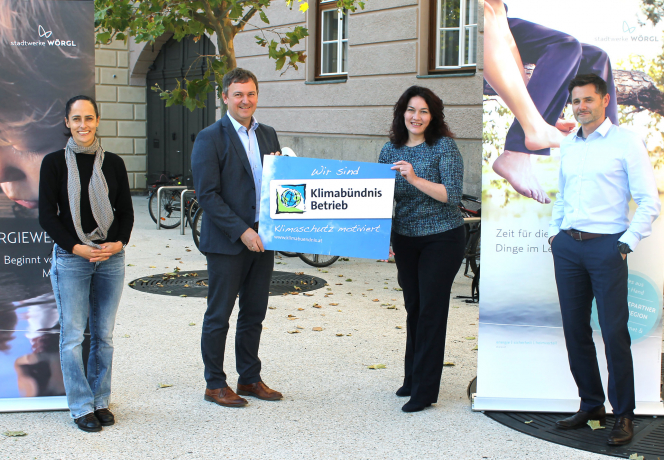Stadtwerke Wörgl sind Klimabündnis-Betrieb