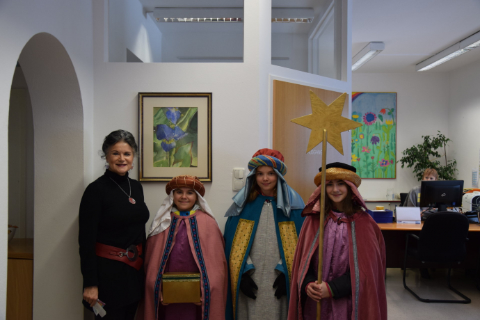 Sternsinger besuchen Bürgermeisterin