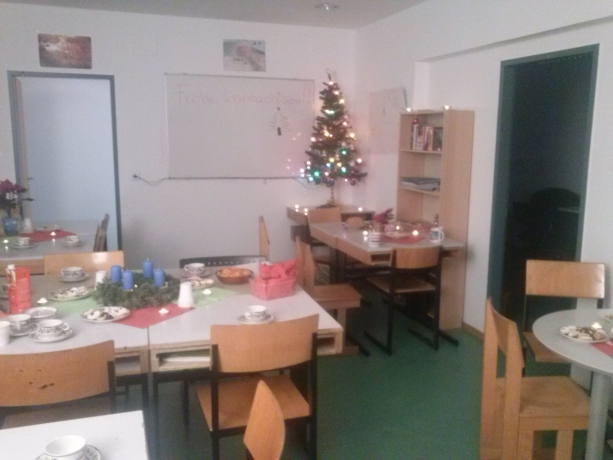 Weihnachtsfeier im neuen DiaKomm-Lerncafe   