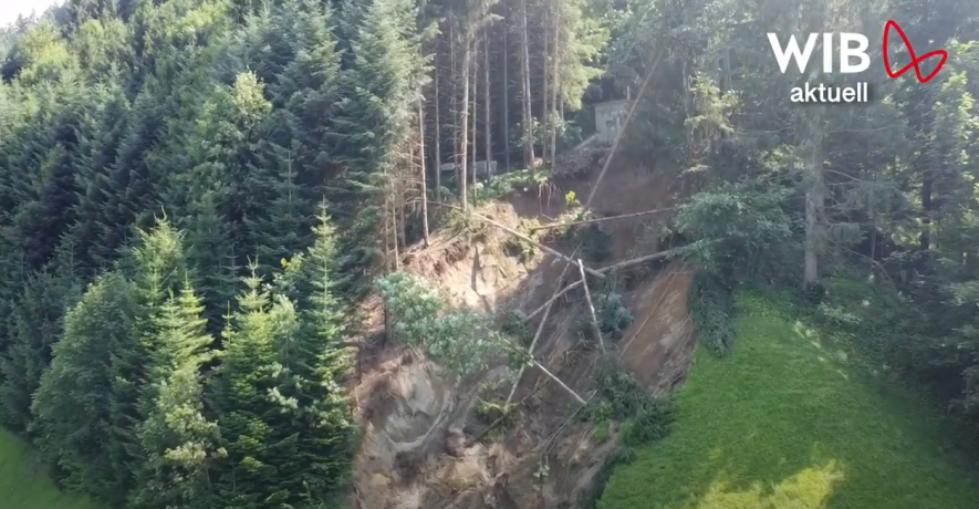 WIB aktuell - Hangrutsch Pinnersdorf WIB aktuell - Hangrutsch Pinnersdorf