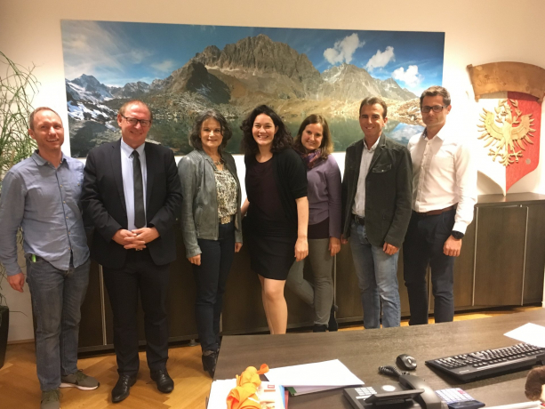 Wörgler Abordnung zu Besuch bei LHStv. Ingrid Felipe Wörgler Abordnung zu Besuch bei LHStv. Ingrid Felipe