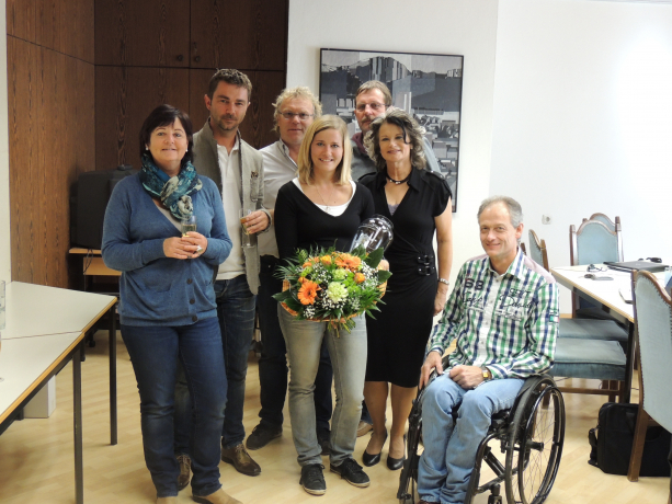 Vize-Bgm.in Evelin Treichl, STR Mario Wiechenthaler, GR Manfred Mohn, Franziska Peer, Vize-Bgm. Andreas Taxacher, Bgm.in Hedi Wechner, Sportausschussvorsitzender Hubert Aufschnaiter