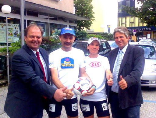 Bgm. Rieder, Thomas Wenning, Claudia Weber, Bgm. Abler