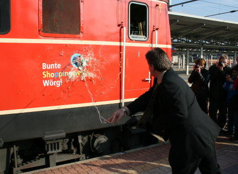 Loktaufe "Bunte Shoppingwelt Wörgl"