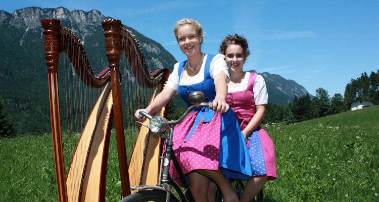 Harfenduo Außerlechner-Strasser (Foto privat)
