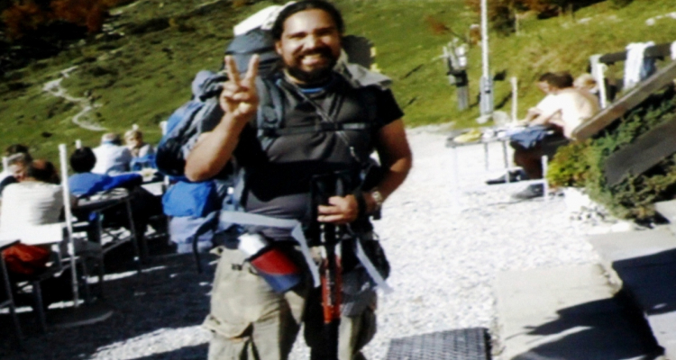 Christian Zangerl auf dem Adler Weg