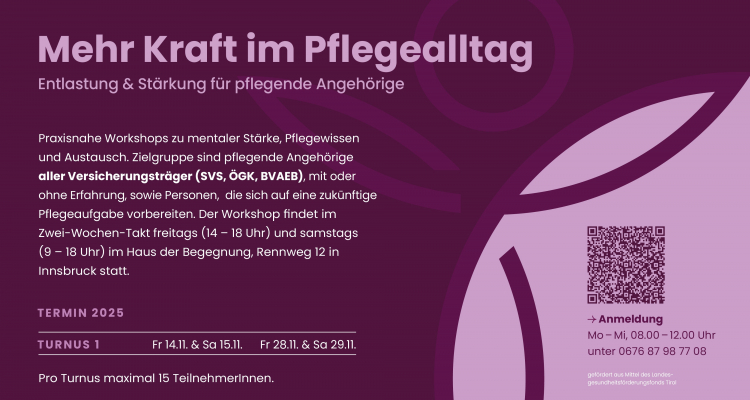Mehr Kraft im Pflegealltag 