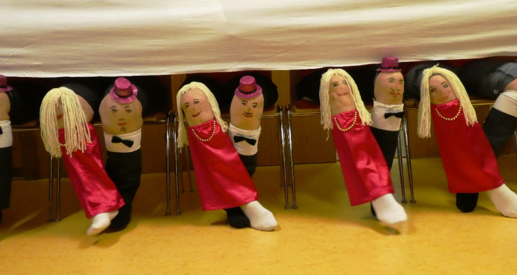 Das Beinballett erntete tosenden Applaus Das Beinballett erntete tosenden Applaus