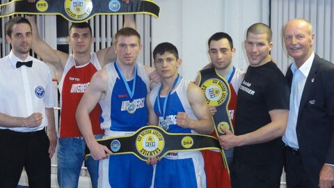 Foto die Unterberger-Staffel nach der Siegerehrung