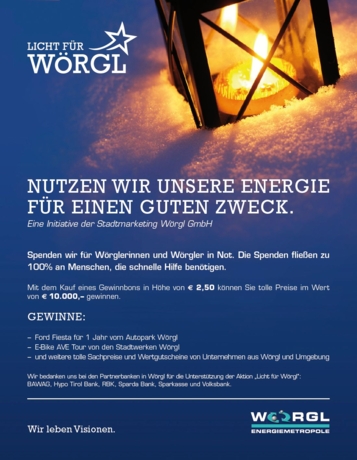 Aktion "Licht für Wörgl" Aktion "Licht für Wörgl"