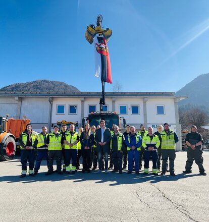 BGM Michael Riedhart besucht städtischen Bauhof