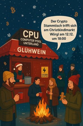 CryptoCircle-Stammtisch beim Christkindlmarkt in Wörgl