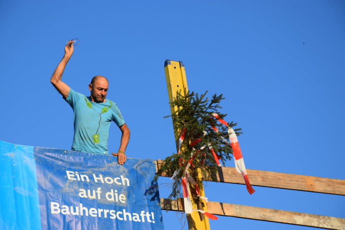 Firstfeier beim Feuerwehrhaus Wörgl Firstfeier beim Feuerwehrhaus Wörgl