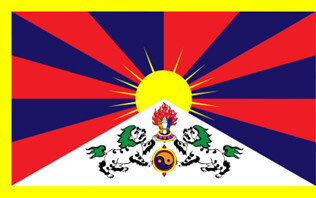 Flagge für Tibet