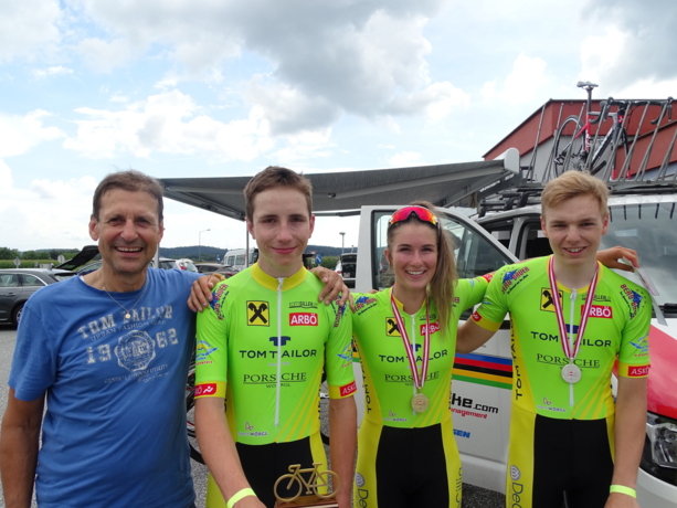 Gold und 2x Silber für Radclub Tom Tailor Wörgl Gold und 2x Silber für Radclub Tom Tailor Wörgl