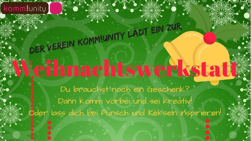 Komm!unity öffnet eine Weihnachtswerkstatt Komm!unity öffnet eine Weihnachtswerkstatt