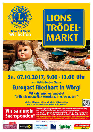 LIONS-Club Wörgl lädt zum Trödelmarkt