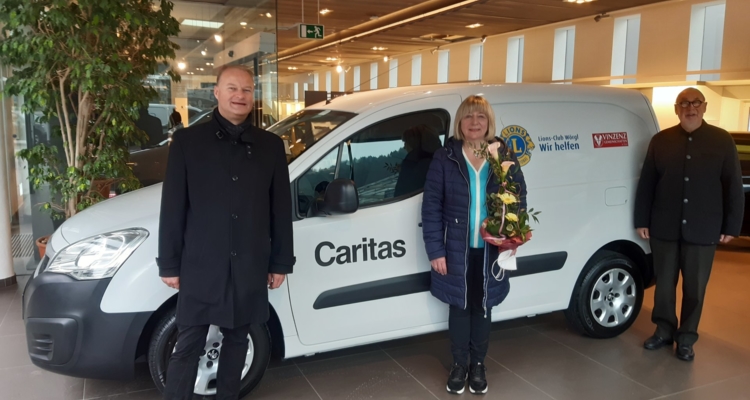 Lions und Vinzenzverein spenden für Lieferauto Lions und Vinzenzverein spenden für Lieferauto