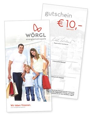 Neues Design für Wörgler Gutscheine