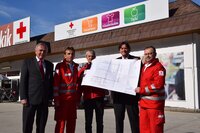 Heinz Scherfler, Gerhard Thurner, Manfred Greiderer, Thomas Dangl und Florian Margreiter stellen die Ausbaupläne vor.