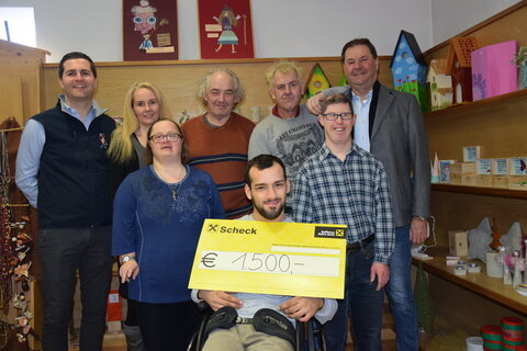 Spende für Lebenshilfe Wörgl